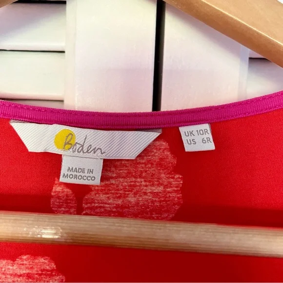 Boden Floral Orange Dress - Picture 5 of 16